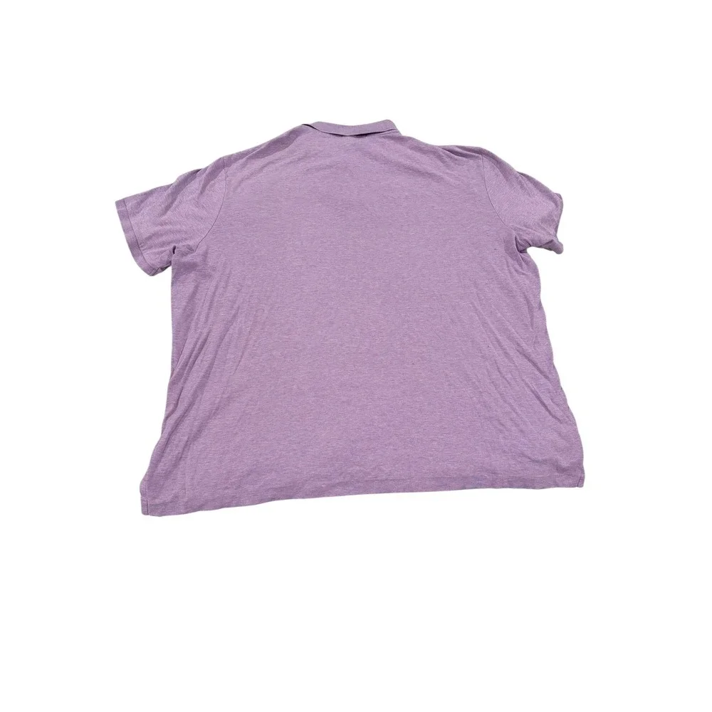 Polo Ralph Lauren Mens XXL Heathered Purple Classic Fit Short Sleeve Polo Shirt